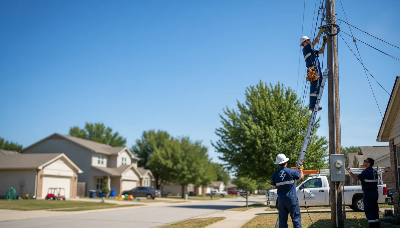 Residential electrician providing installation services in Pine Island, MN
